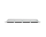 Lanberg Patchpanel 24p 19" 0,5U UTP 5e organizer (szary) - 457235 - zdjęcie 1